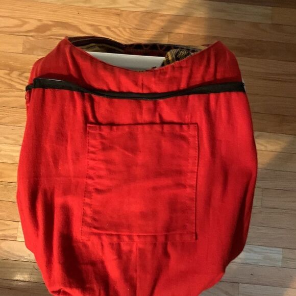 Tribe Azure Red Hobo Messenger Shoulder Sling Bag Large Roomy Beach Crossbody - Picture 4 of 5